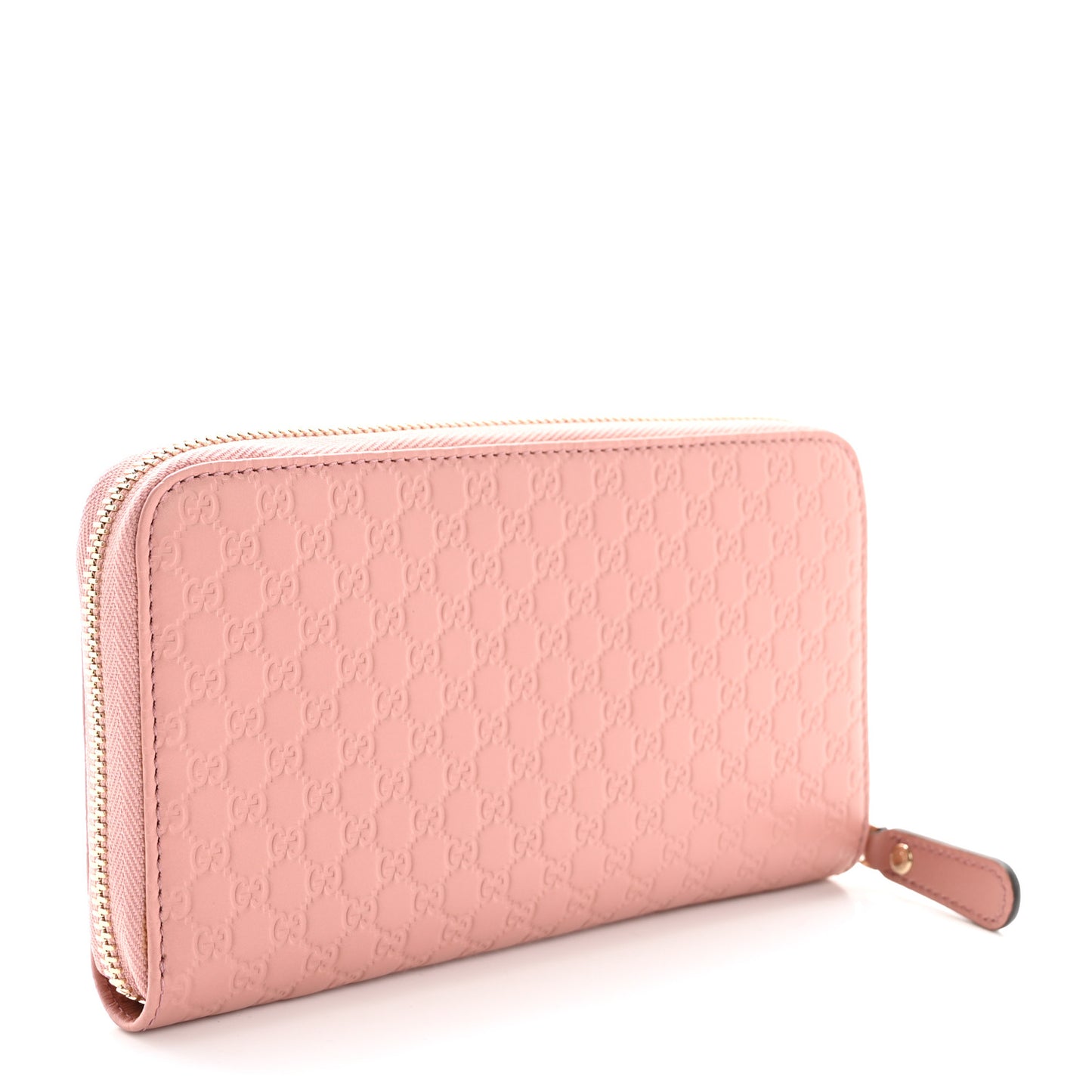 Microguccissima Zip Around Wallet Soft Pink
