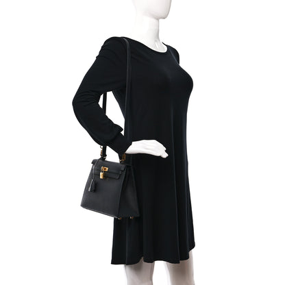 Hermes Epsom Kelly Sellier 25 Black 2 of 11