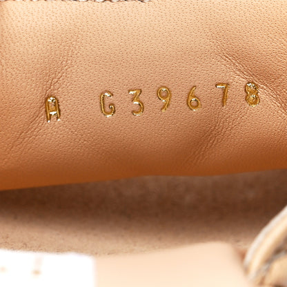 Chanel Lambskin Quilted CC Mules Wedge Sandals 37 Beige 7 of 7
