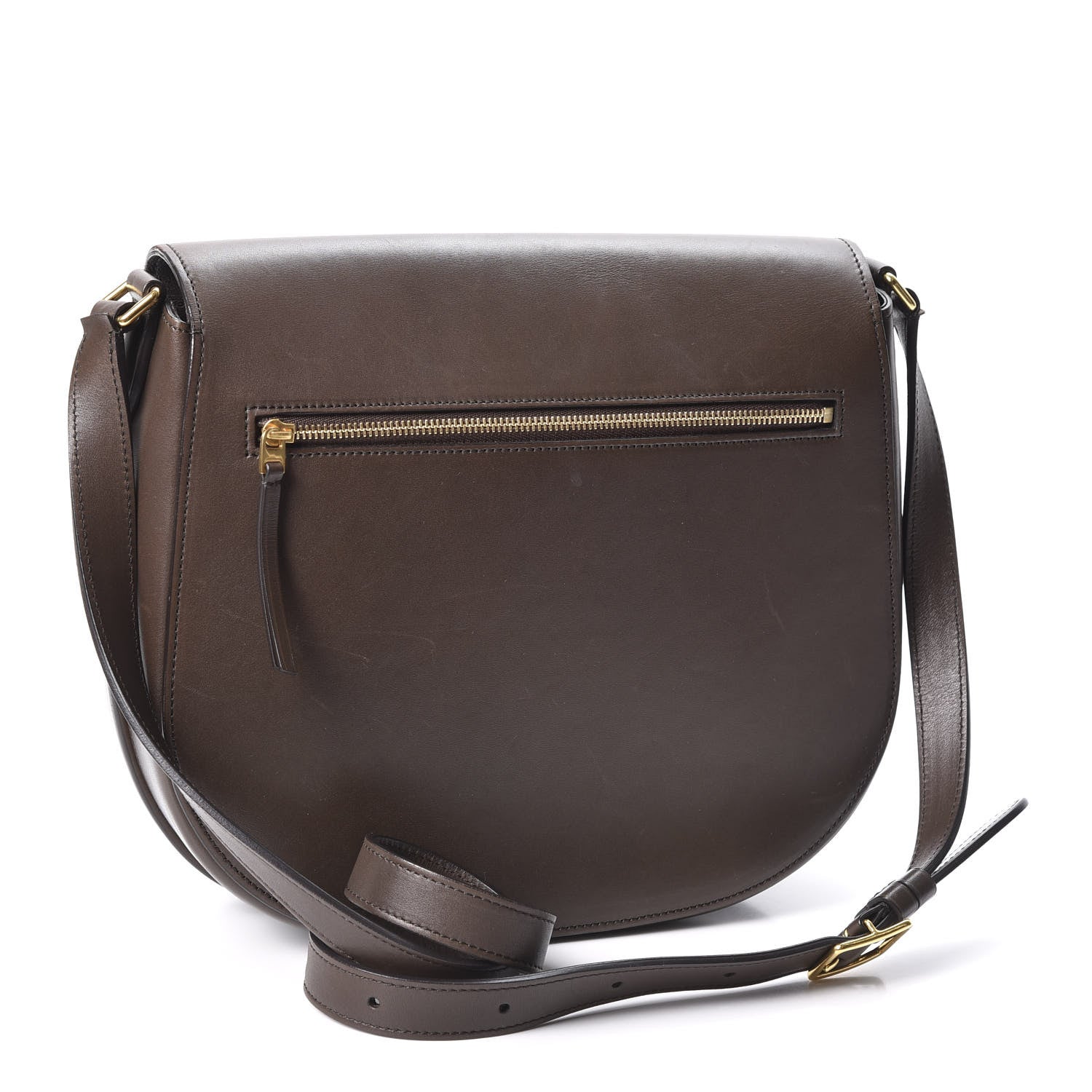 Celine Supersoft Calfskin Medium Trotteur Wood 2 of 9