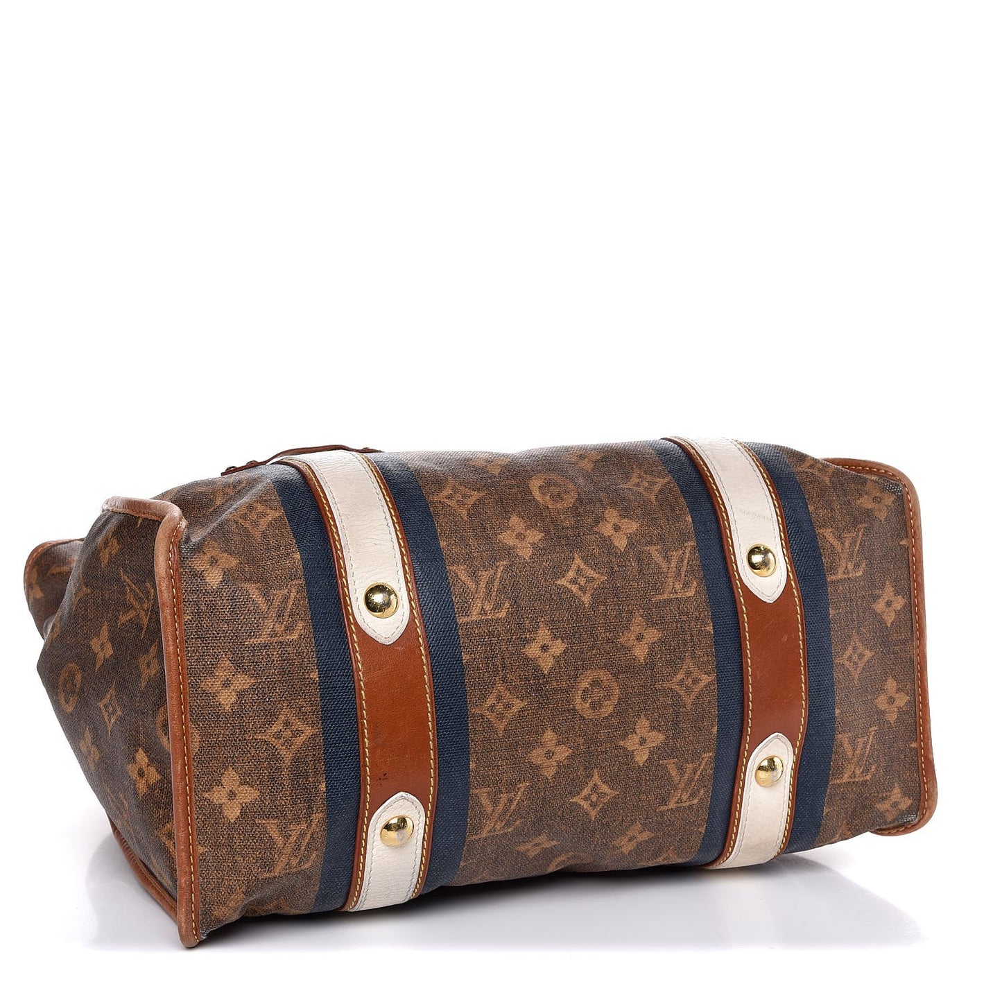 Monogram Rayures Tisse Sac GM Blue
