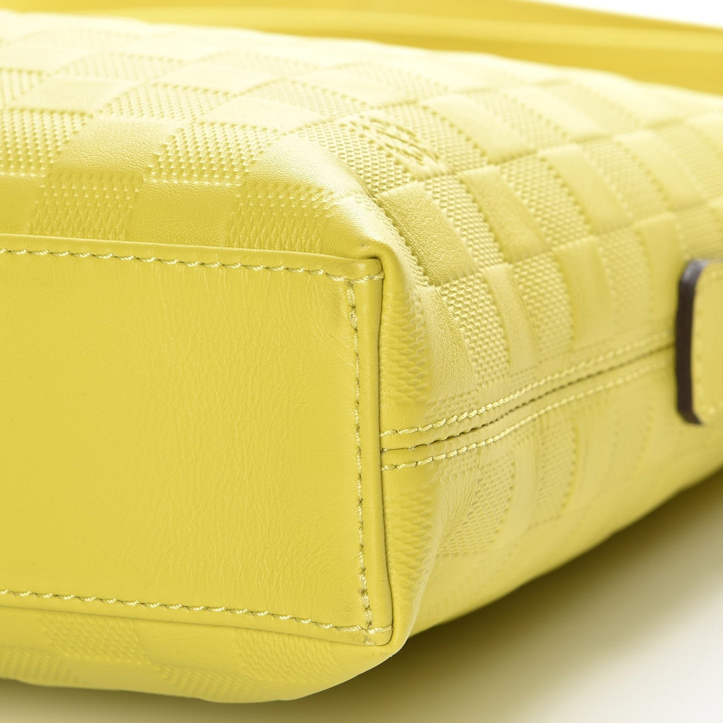 Damier Infini Porte-Documents Vert Acide