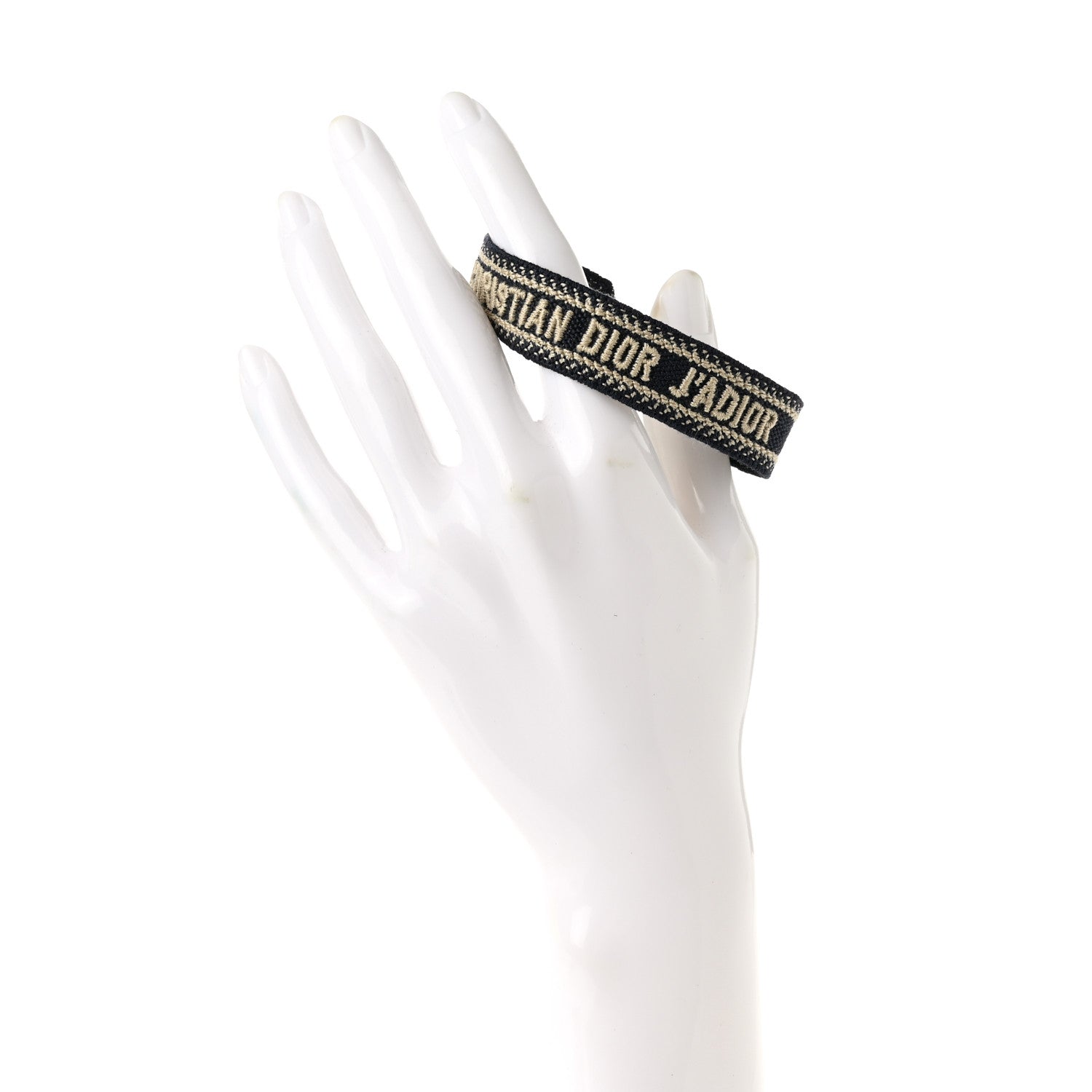 Christian Dior Woven Cotton J'Adior Friendship Bracelet Navy 3 of 3