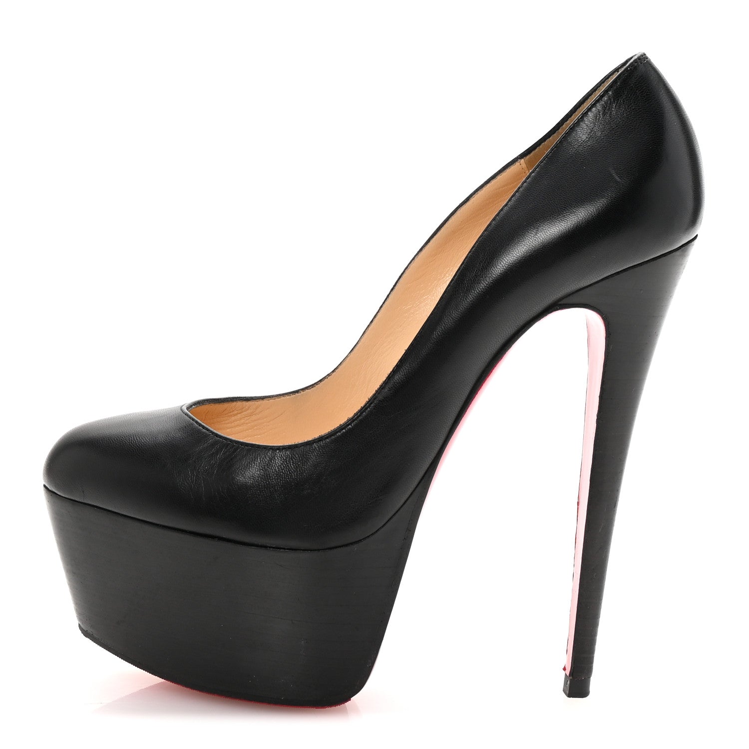 Christian Louboutin Shiny Calfskin Alta Vicky 160 Pumps 40 Black 1 of 8