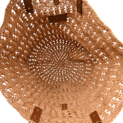 Saint Laurent Raffia Calfskin Medium Panier Tote Naturel 5 of 10