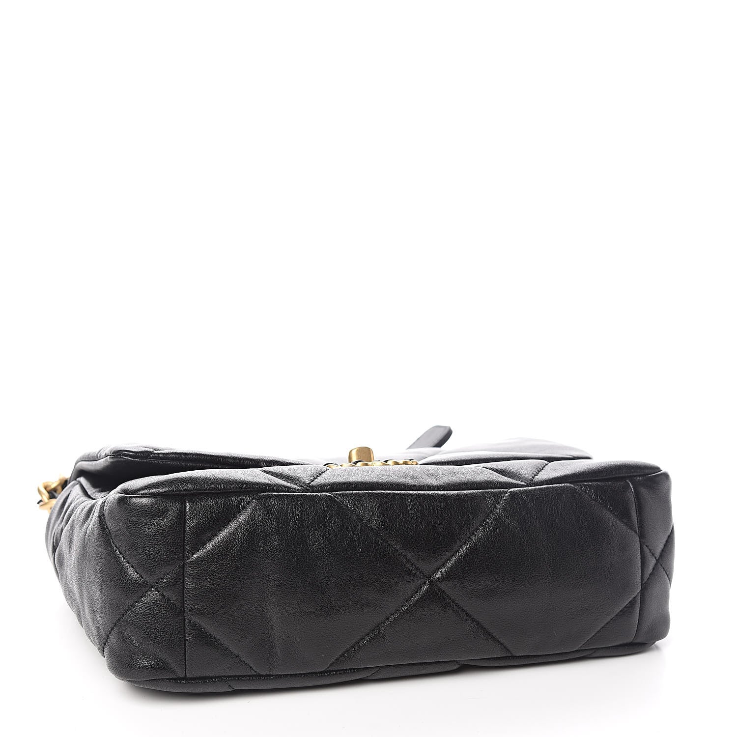 Chanel Goatskin Quilted Medium 19 Flap Black 4 of 10