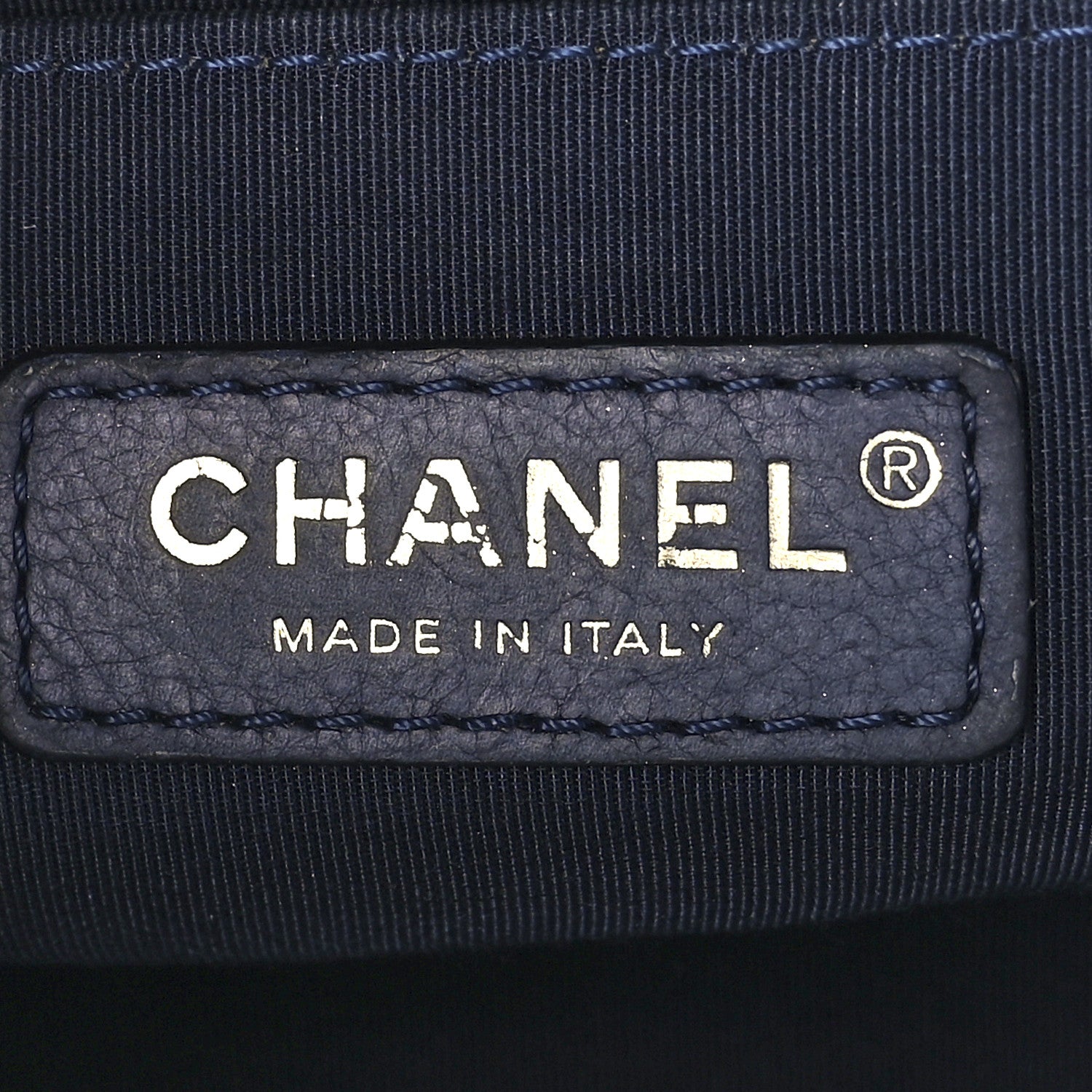 Chanel Caviar Quilted Medium Boy Flap Dark Navy Blue 6 of 11