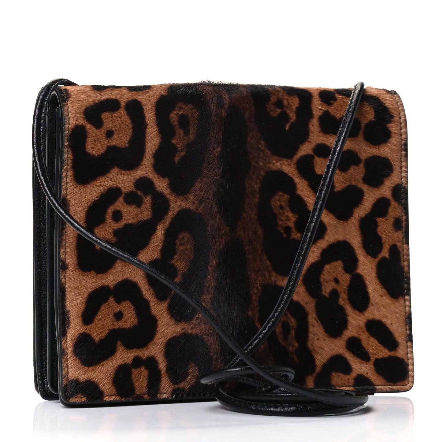 Calf Hair Monogram Leopard Print Crossbody