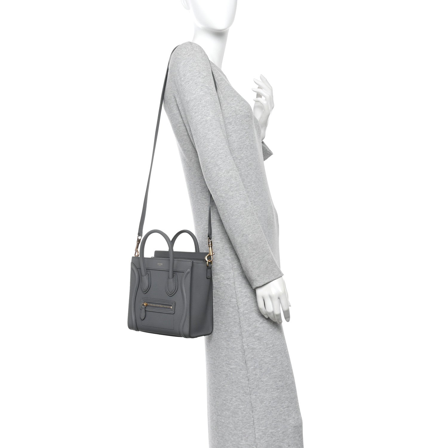 Celine Baby Drummed Calfskin Nano Luggage Kohl 1915337 – FASHIONPHILE