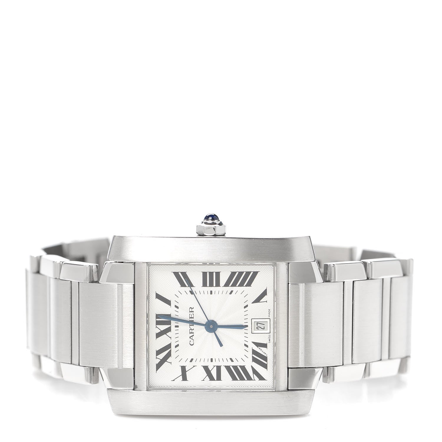 Cartier Stainless Steel 28mm Tank Francaise Automatic Watch 2 of 6