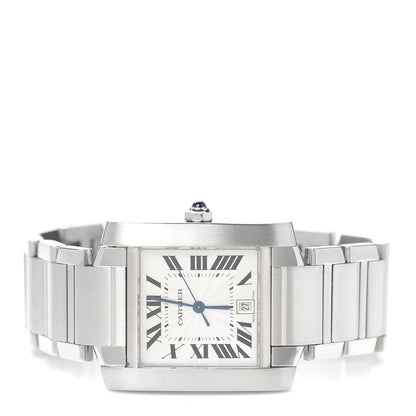 Cartier Stainless Steel 28mm Tank Francaise Automatic Watch 2 of 6