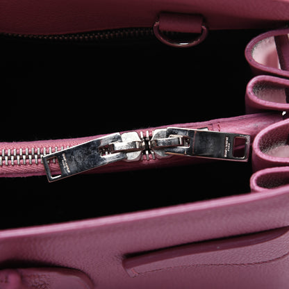 Saint Laurent Grained Calfskin Small Sac De Jour Dark Rose 15 of 33