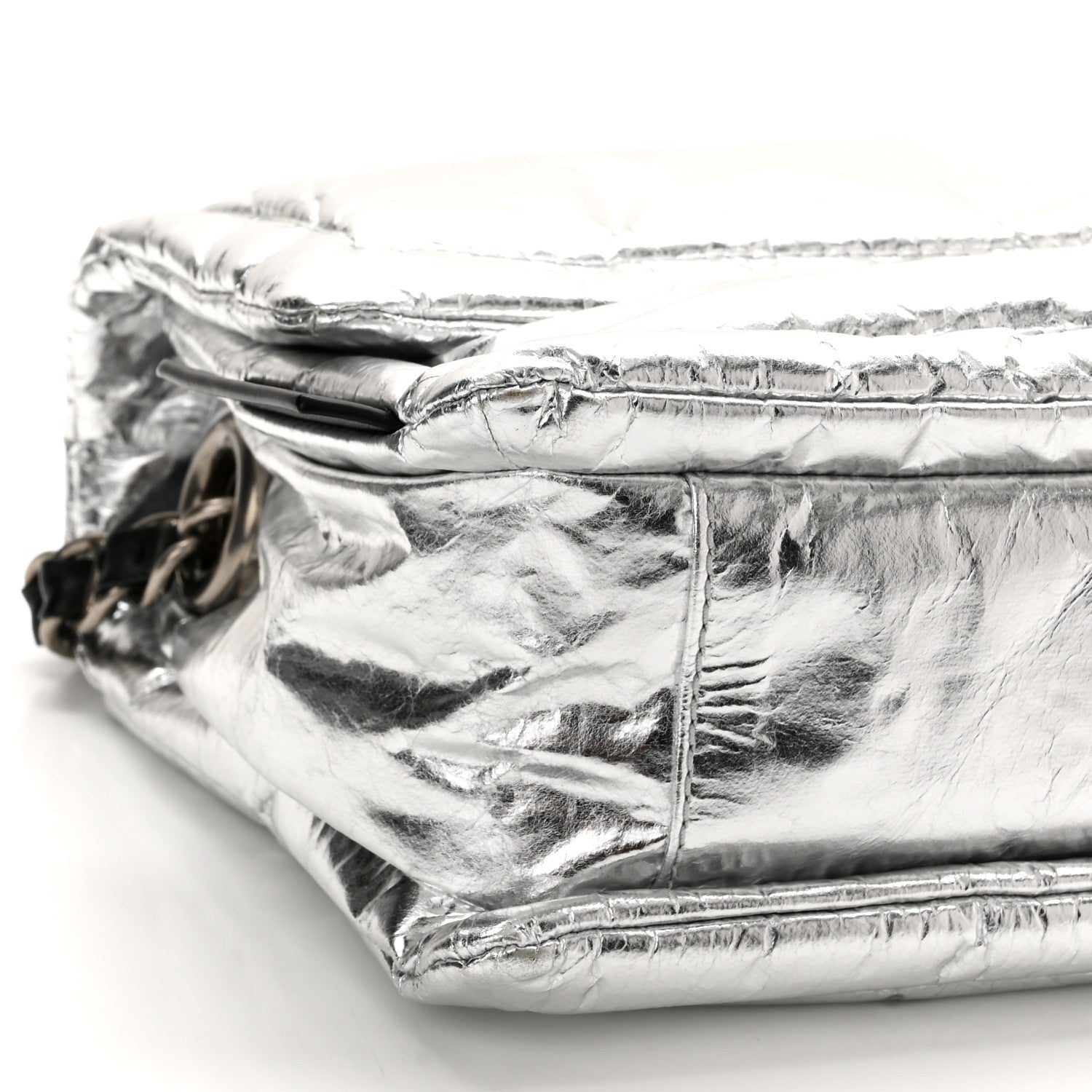 Marc Jacobs Metallic Lambskin The Pillow Bag Silver 10 of 11