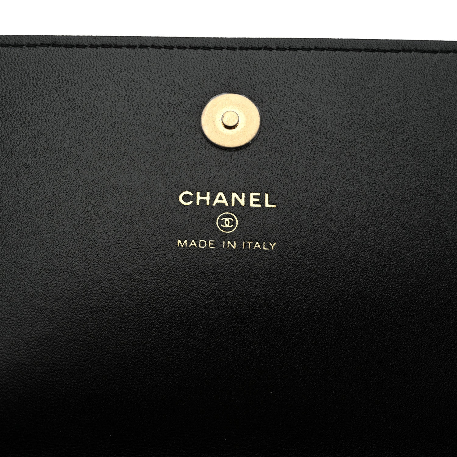 Chanel Lambskin Quilted Wallet Clutch Black 6 of 8