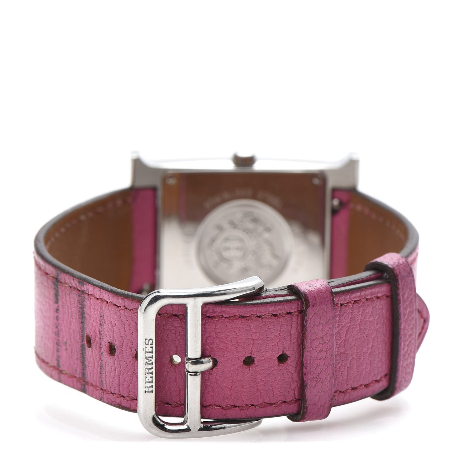 Stainless Steel Chevre Mysore 26mm Heure H Hour Quartz Watch Rose Tyrien