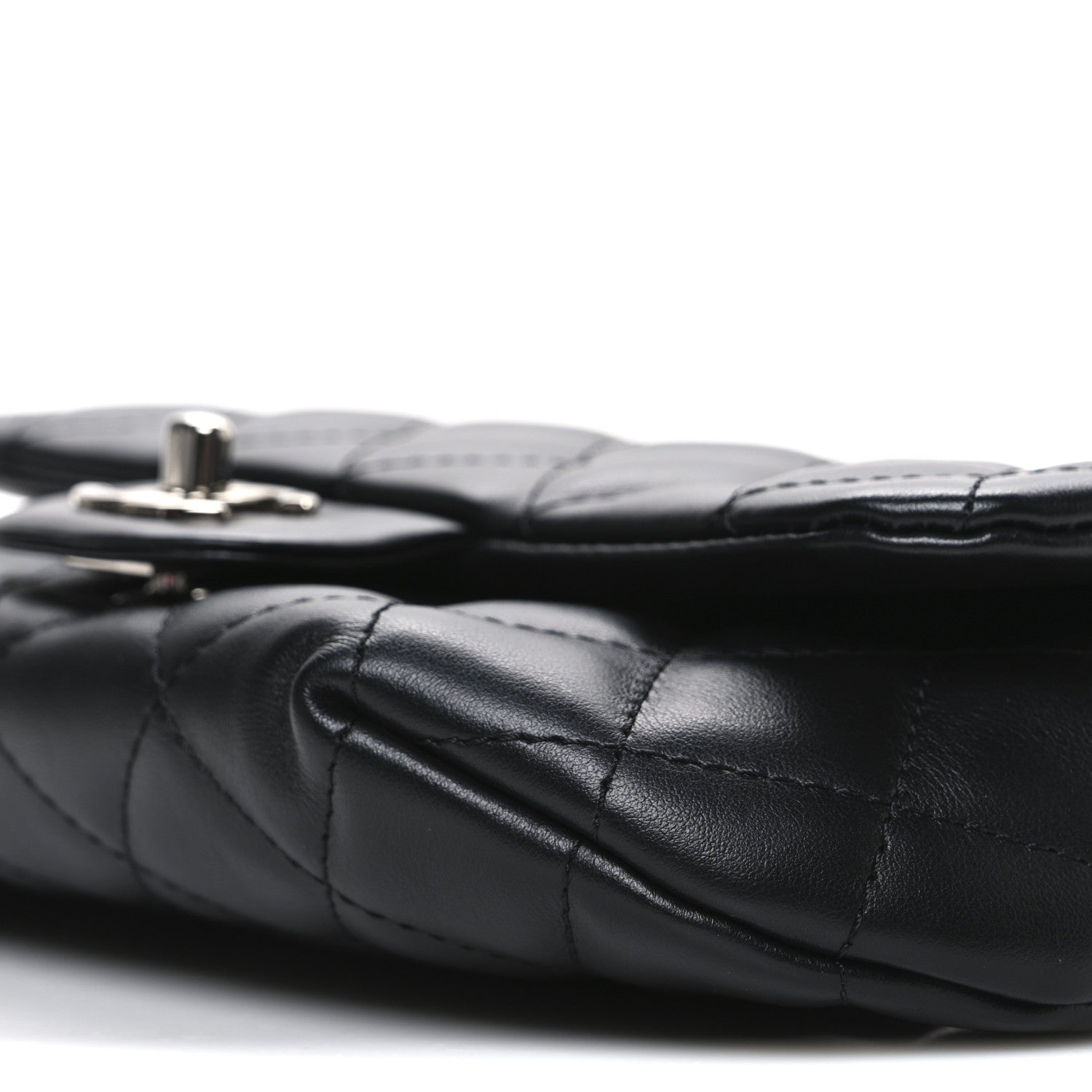 Chanel Calfskin Quilted CC Uniform Flap Belt Bag Black 11 of 11