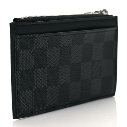 Louis Vuitton Damier Graphite Taiga Coin Card Holder 3 of 7