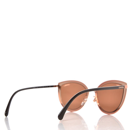 Chanel Metal Cat Eye Sunglasses 4222 Pink Gold 4 of 8