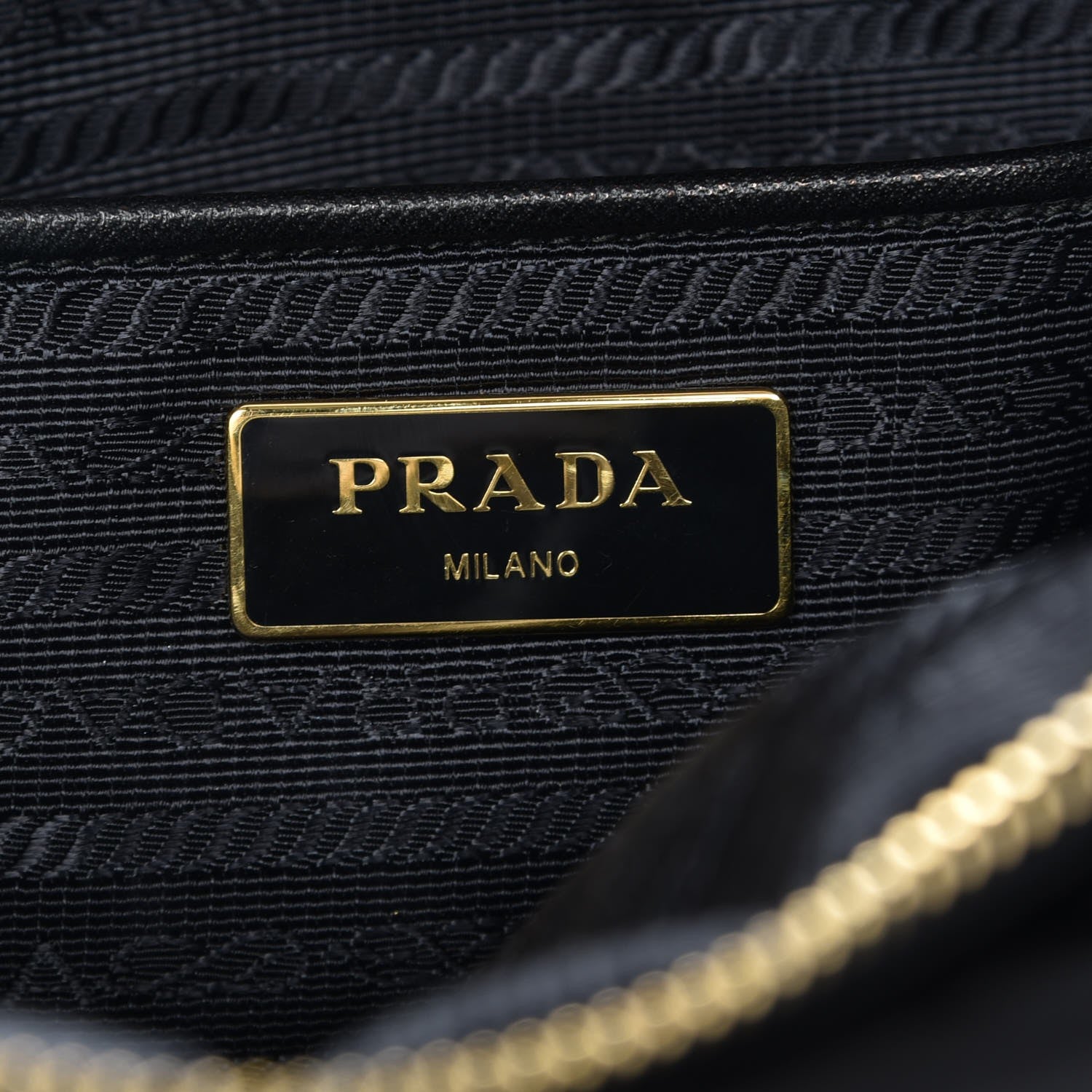 Prada Tessuto Nylon Saffiano Shopping Satchel Black 8 of 9