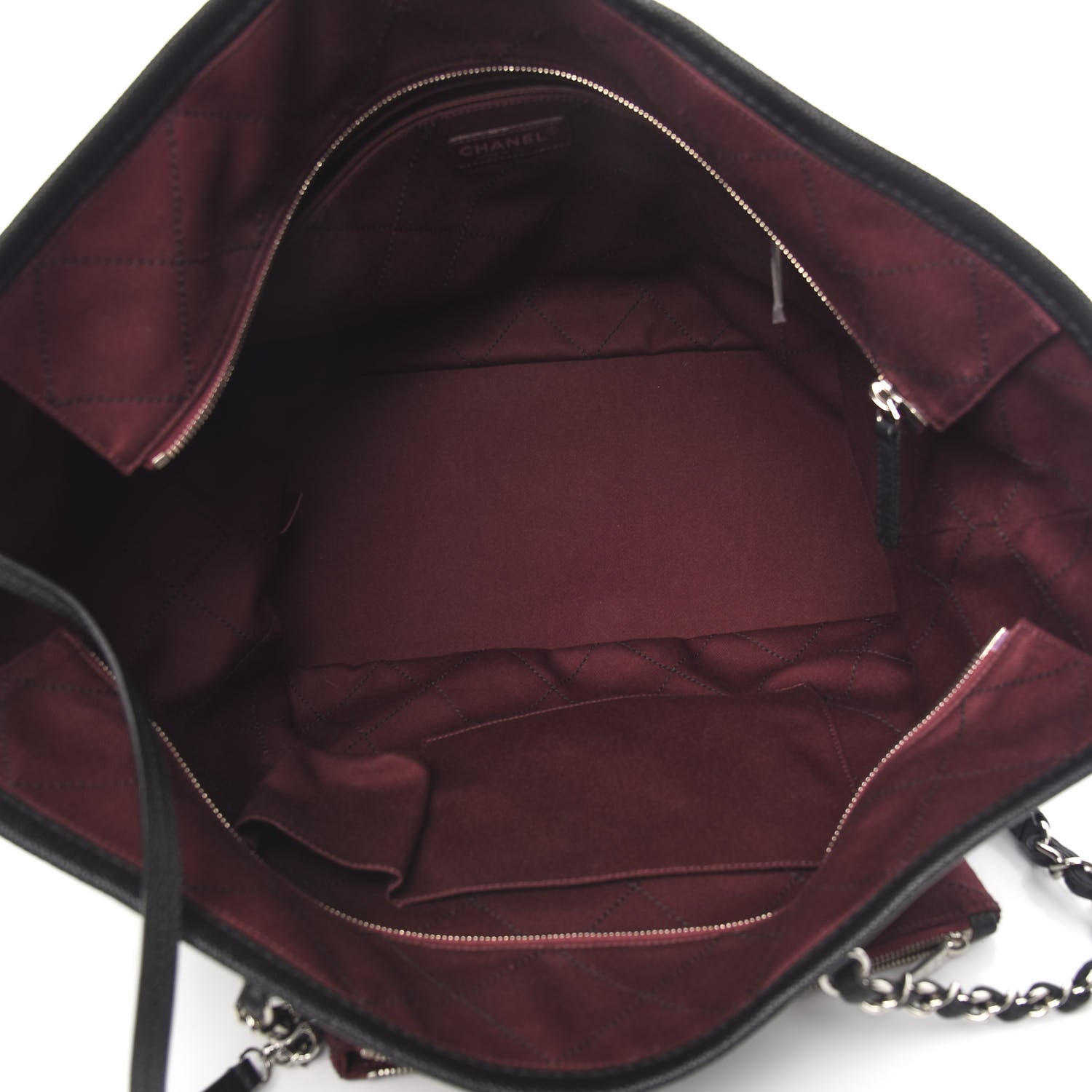 Chanel Grained Calfskin Quilted Large Daily Tote Black 6 of 11