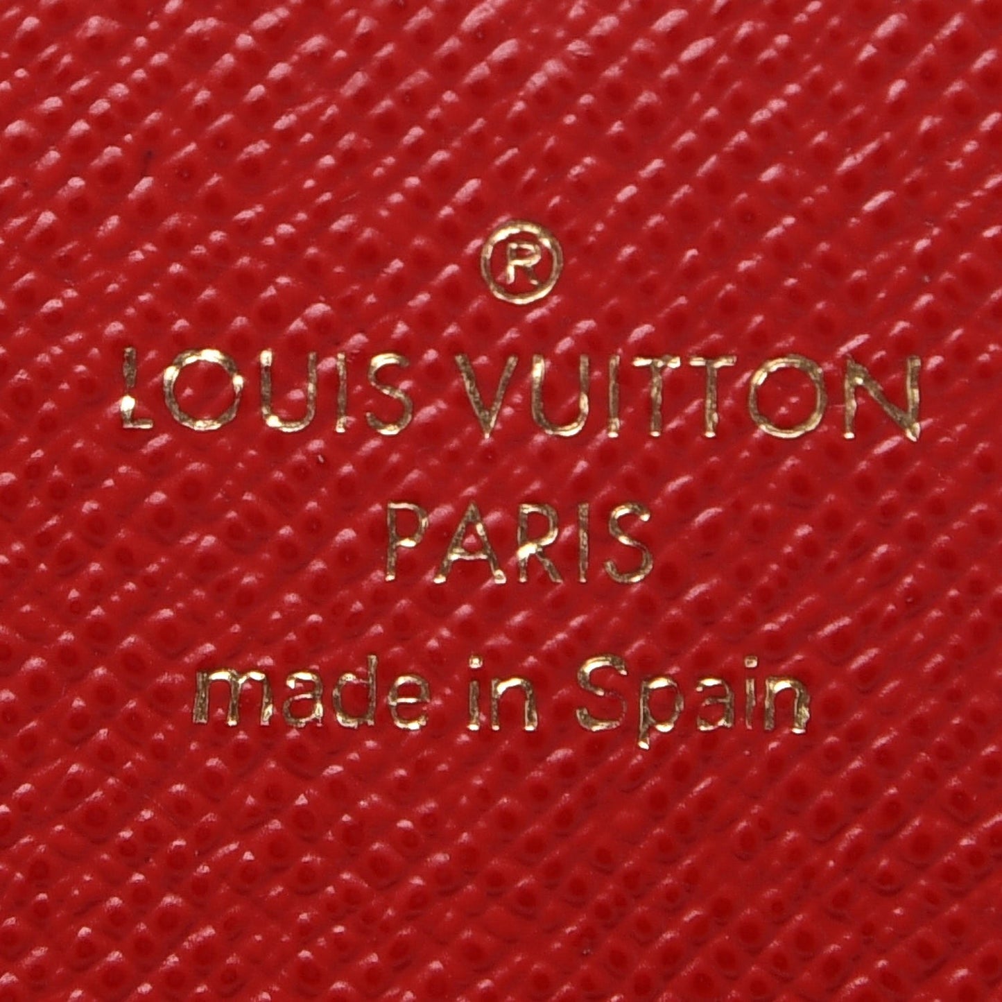 Damier Ebene Emilie Wallet Red