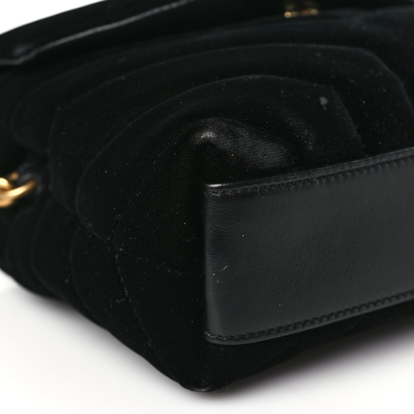 Velvet Y Quilted Monogram Toy Loulou Chain Satchel French Black