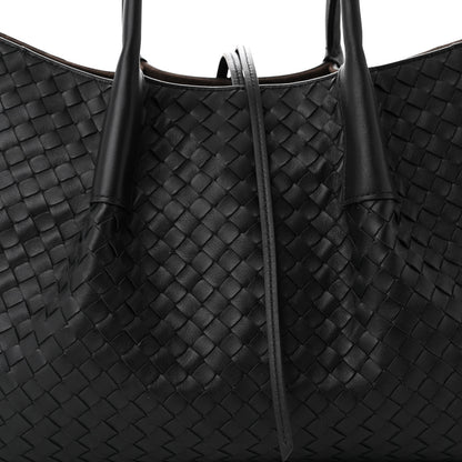 Bottega Veneta Calfskin Intrecciato Pinacoteca Reversible Tote Black Fondant 8 of 10