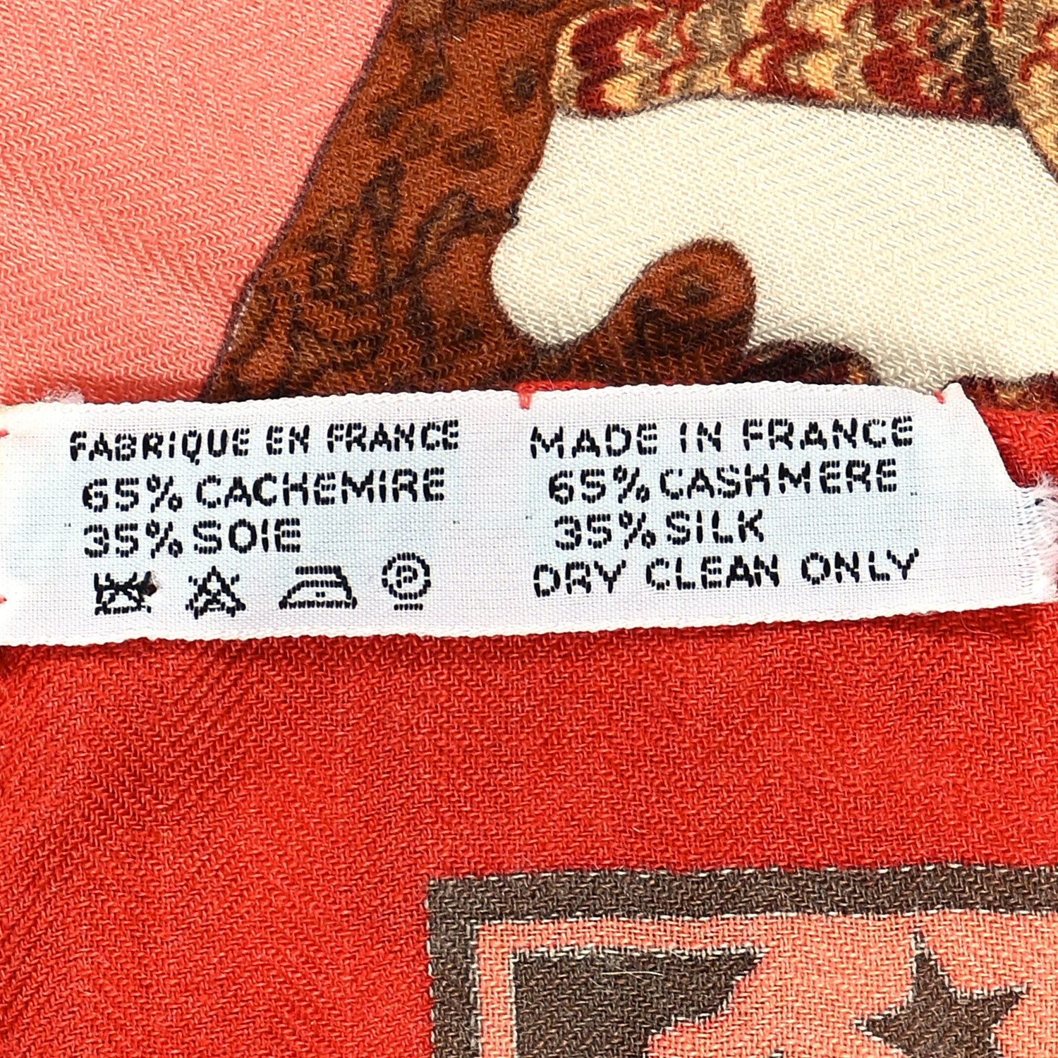 Hermes Cashmere Silk Early America Scarf 90 4 of 4