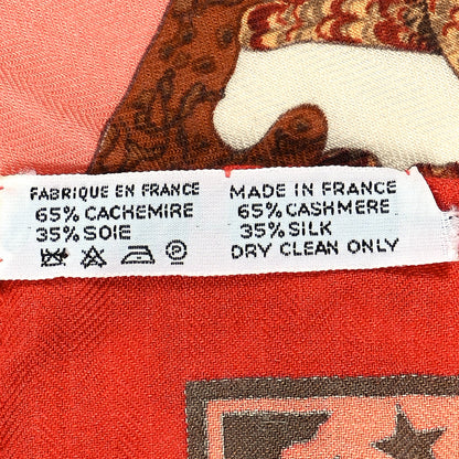 Hermes Cashmere Silk Early America Scarf 90 4 of 4