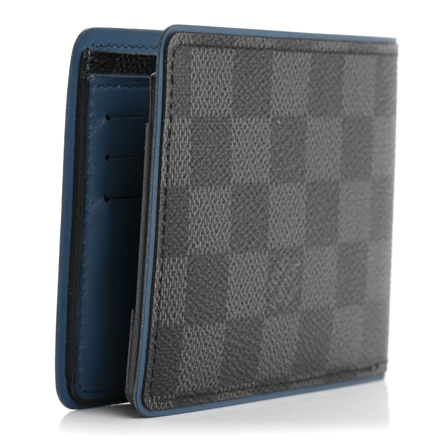 Damier Graphite Slender Wallet Blue
