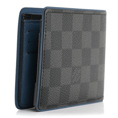 Louis Vuitton Damier Graphite Slender Wallet Blue 3 of 10
