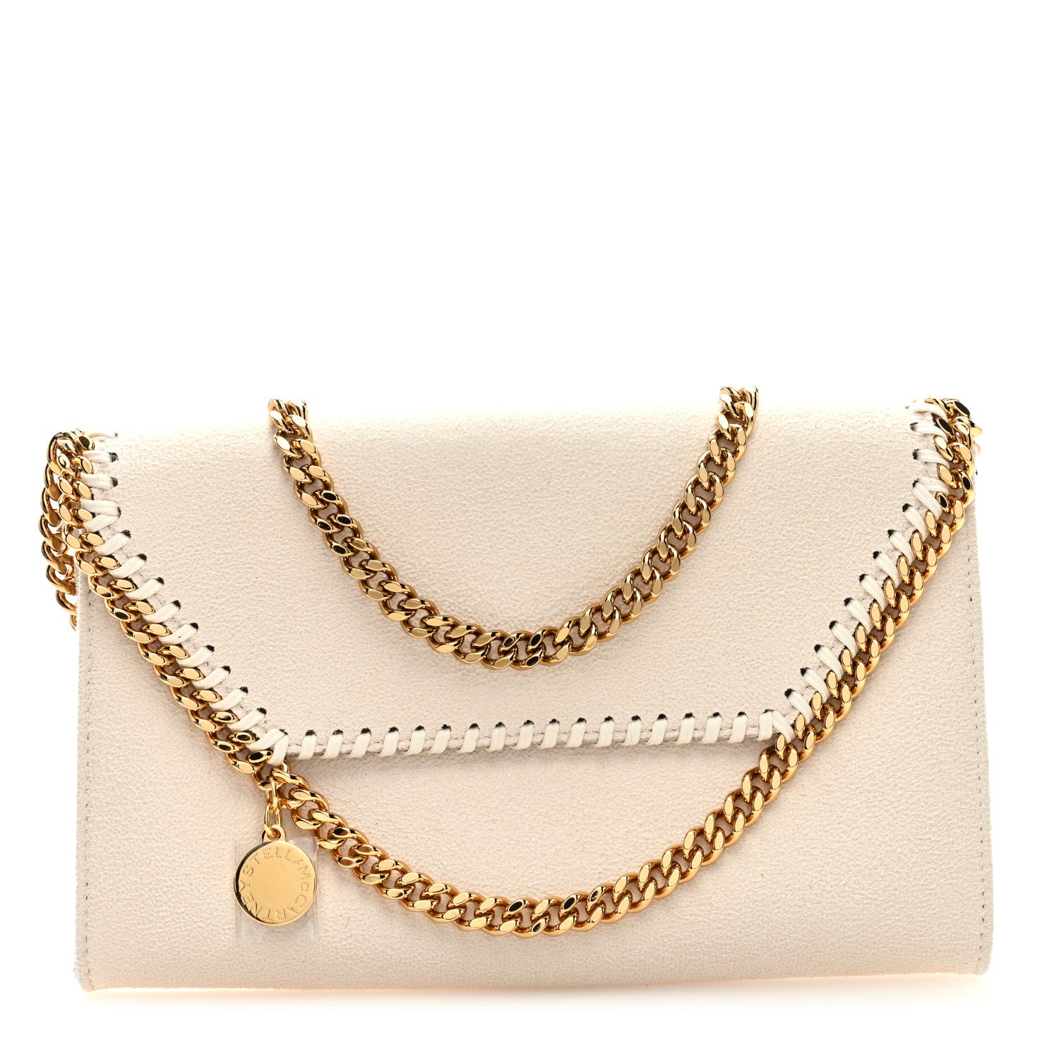 Stella McCartney Shaggy Deer Mini Falabella Crossbody Bag Ivory 1 of 8