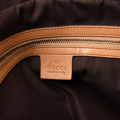 Gucci Pebbled Calfskin Studded Tote Brown 8 of 12