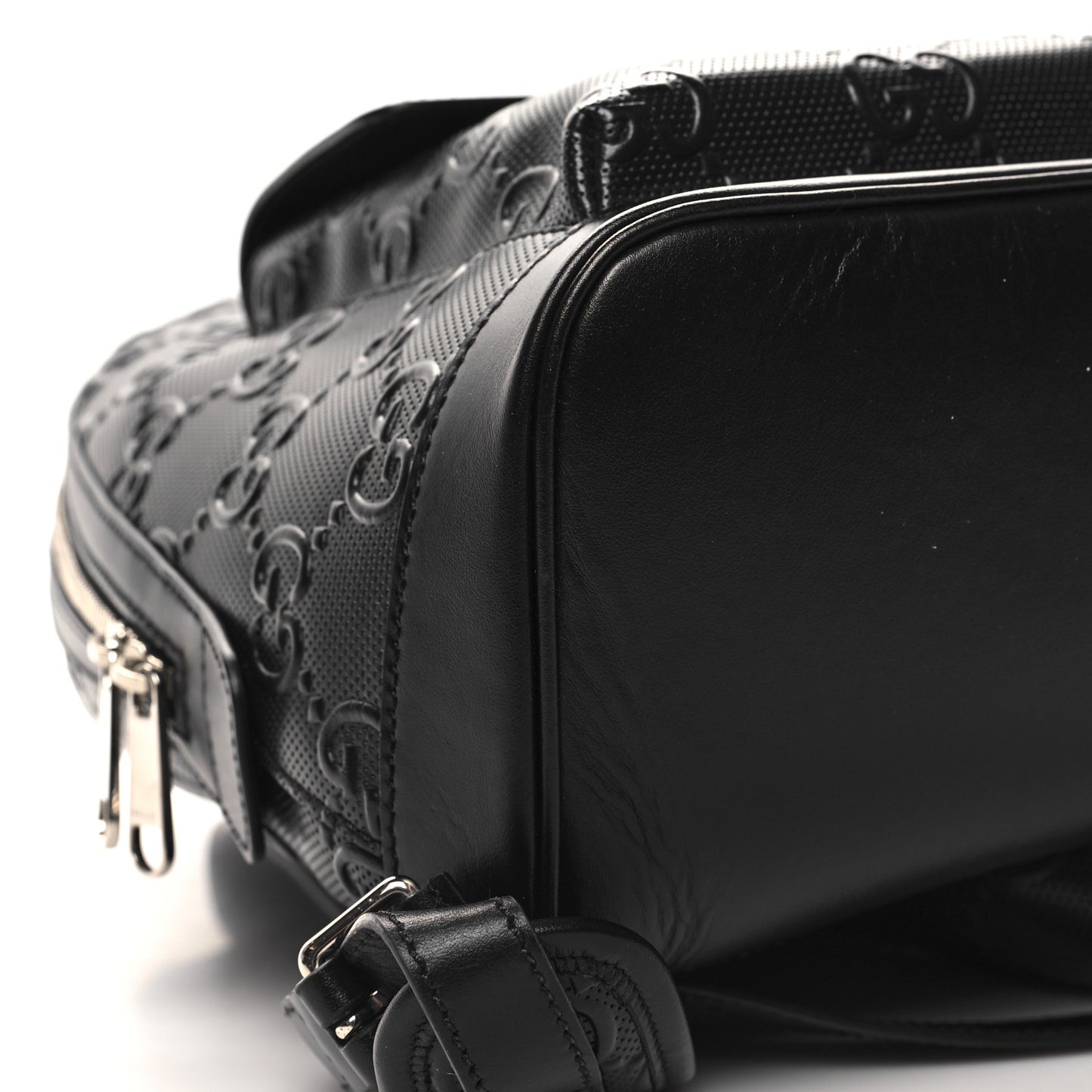 Calfskin GG Tennis Embossed Backpack Black