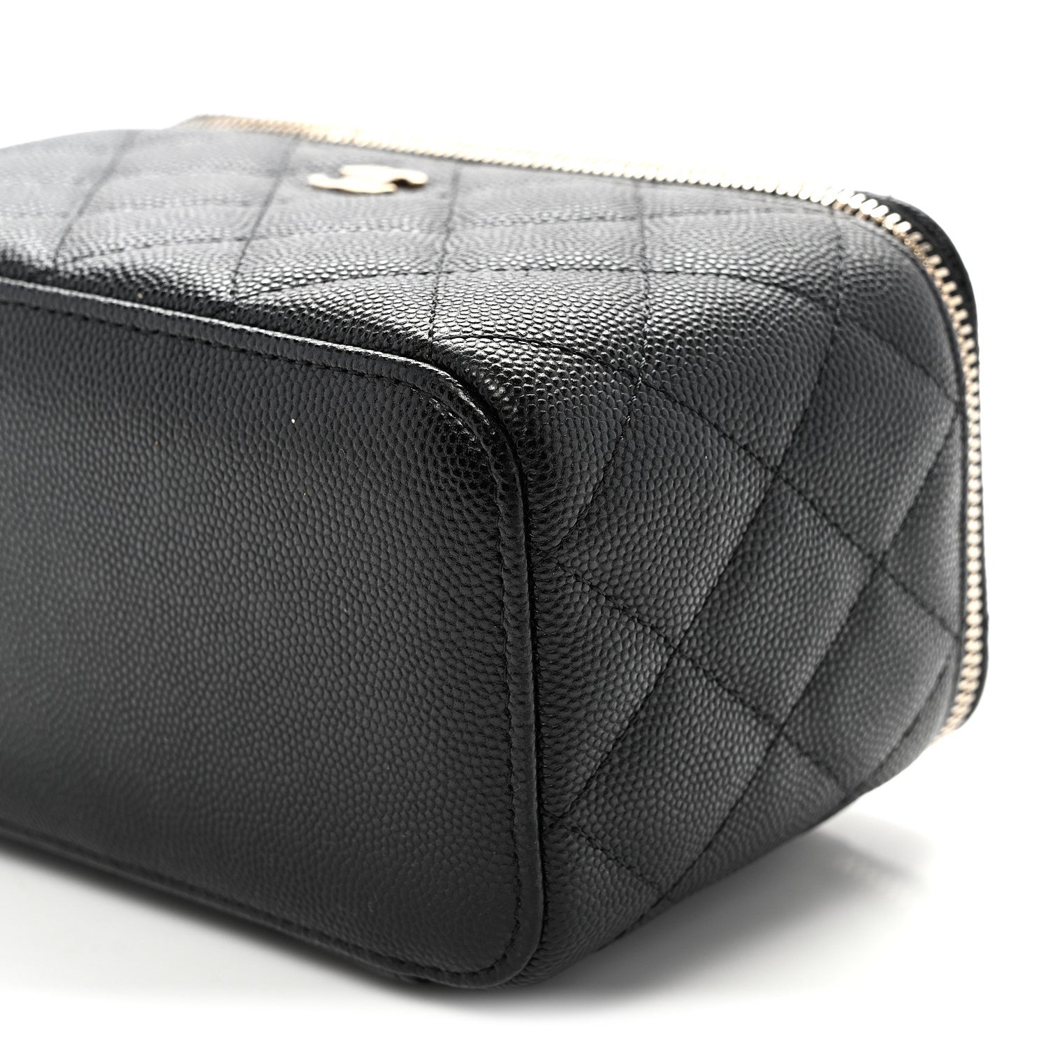 Chanel Caviar Quilted Small Vanity Case With Chain Black 10 of 10