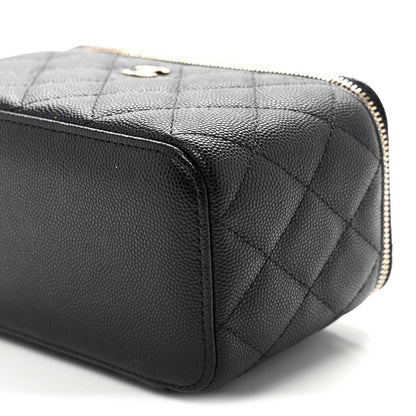 Chanel Caviar Quilted Small Vanity Case With Chain Black 10 of 10