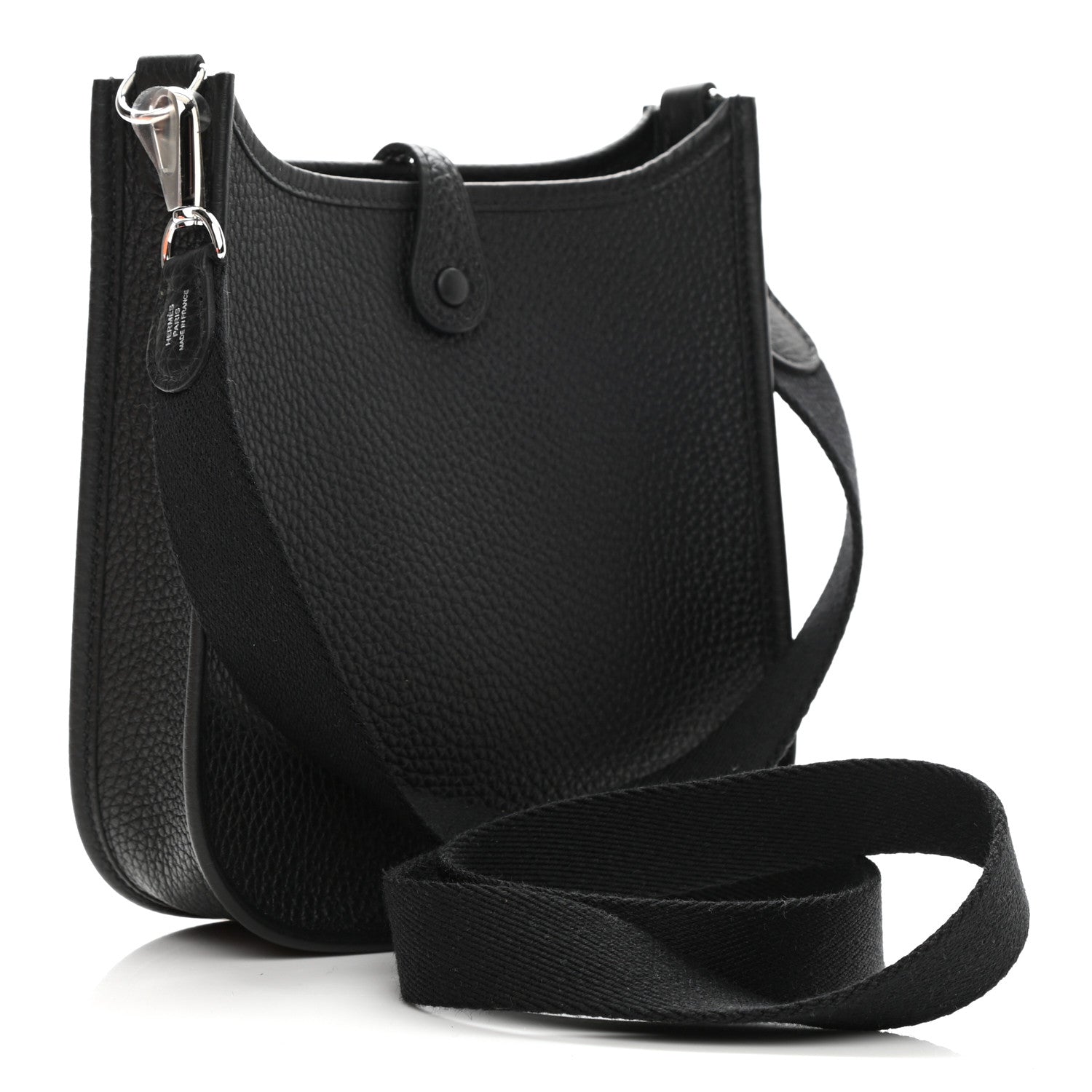 Hermes Taurillon Clemence Evelyne TPM Black 3 of 6
