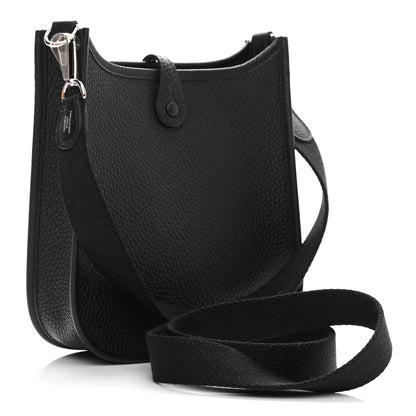 Hermes Taurillon Clemence Evelyne TPM Black 3 of 6