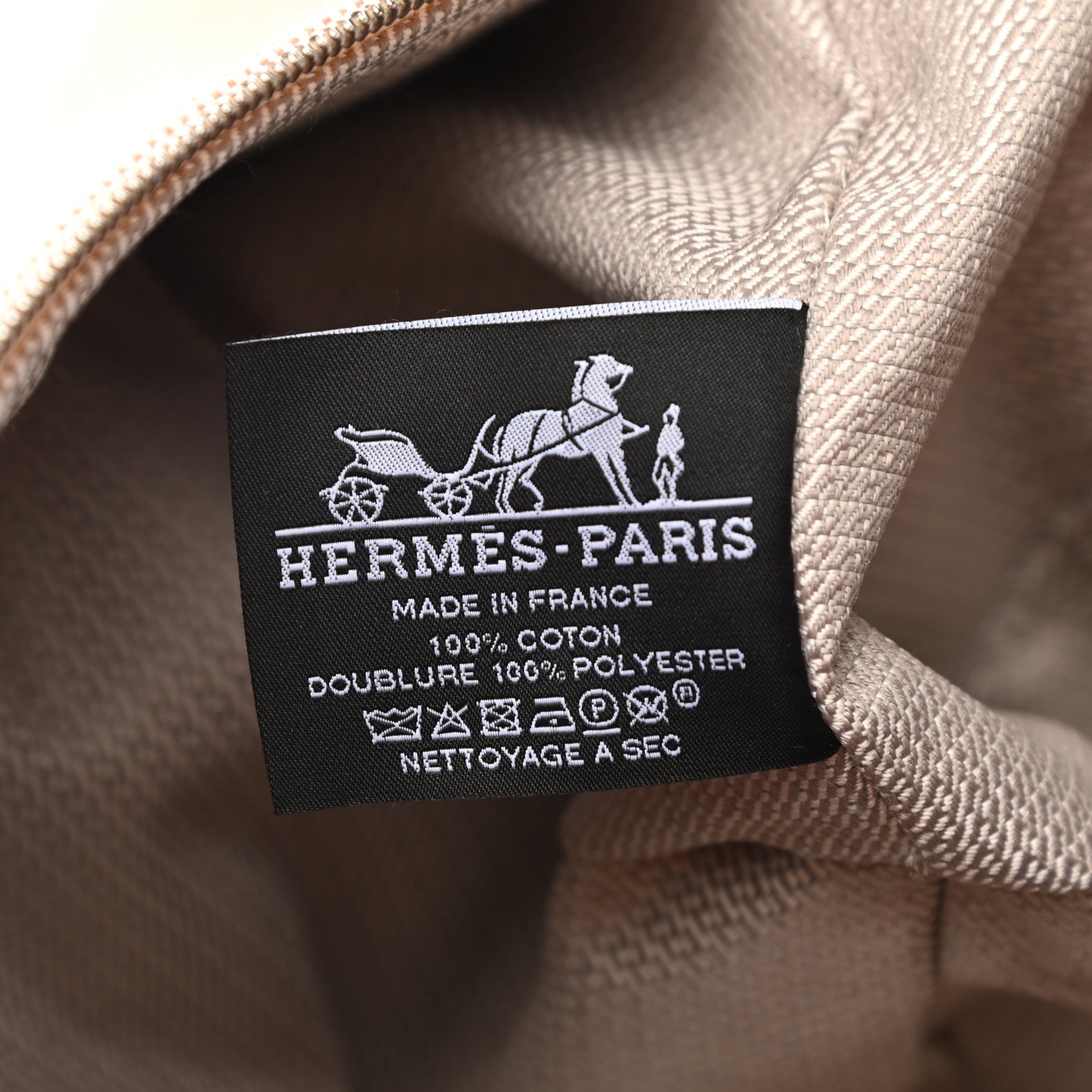 Hermes Canvas Large Bride-A-Brac Pouch Natural Orange 6 of 9