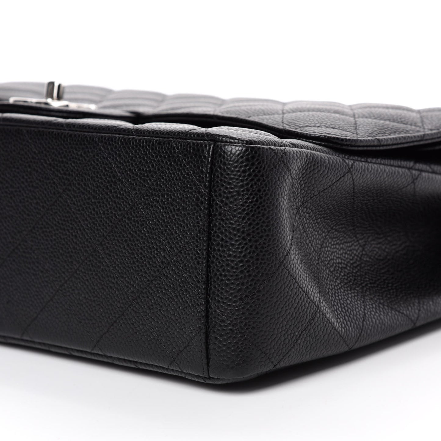 Caviar Quilted Maxi Double Flap Black