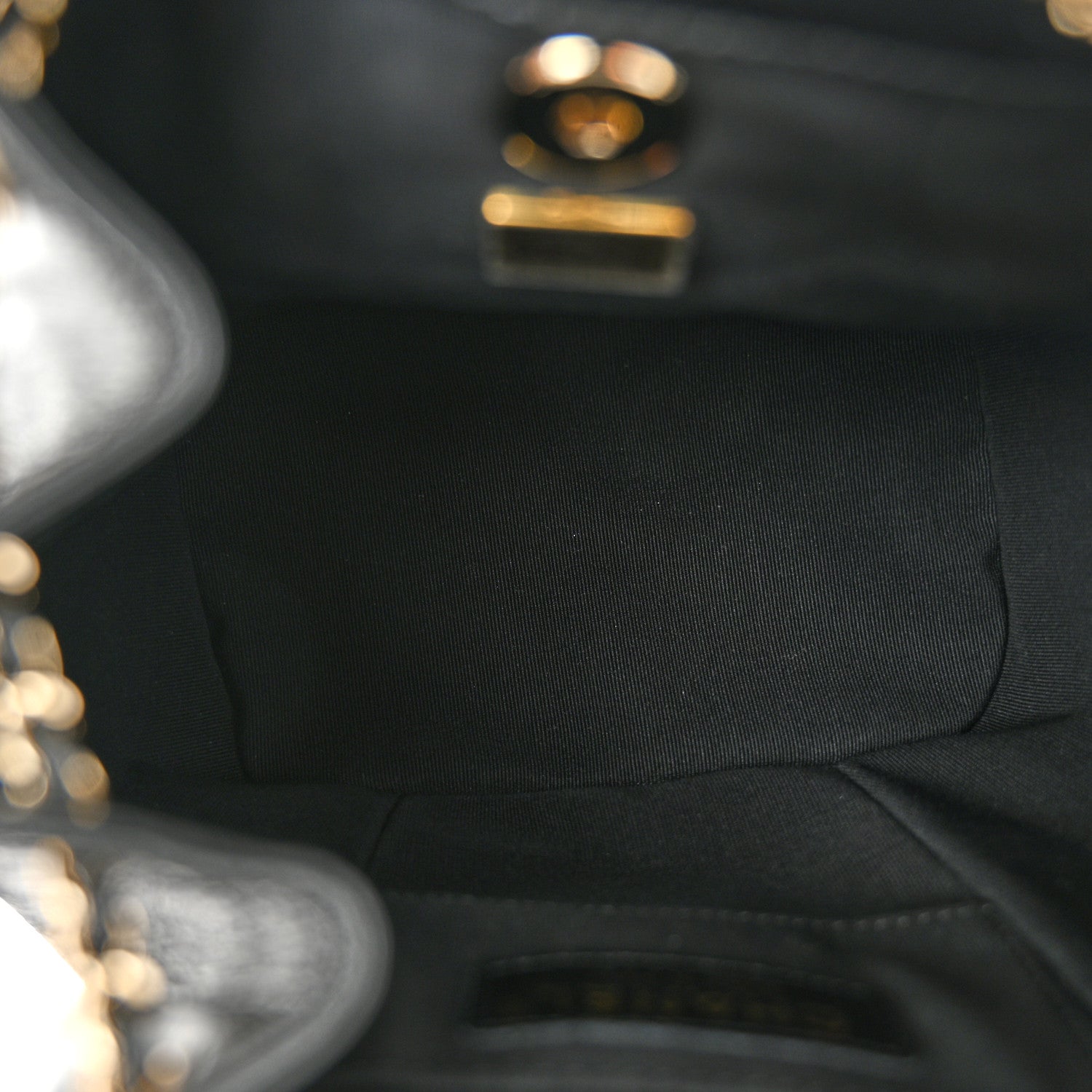 Chanel Glazed Aged Calfskin Quilted Small Duma Drawstring Backpack Black 5 of 11