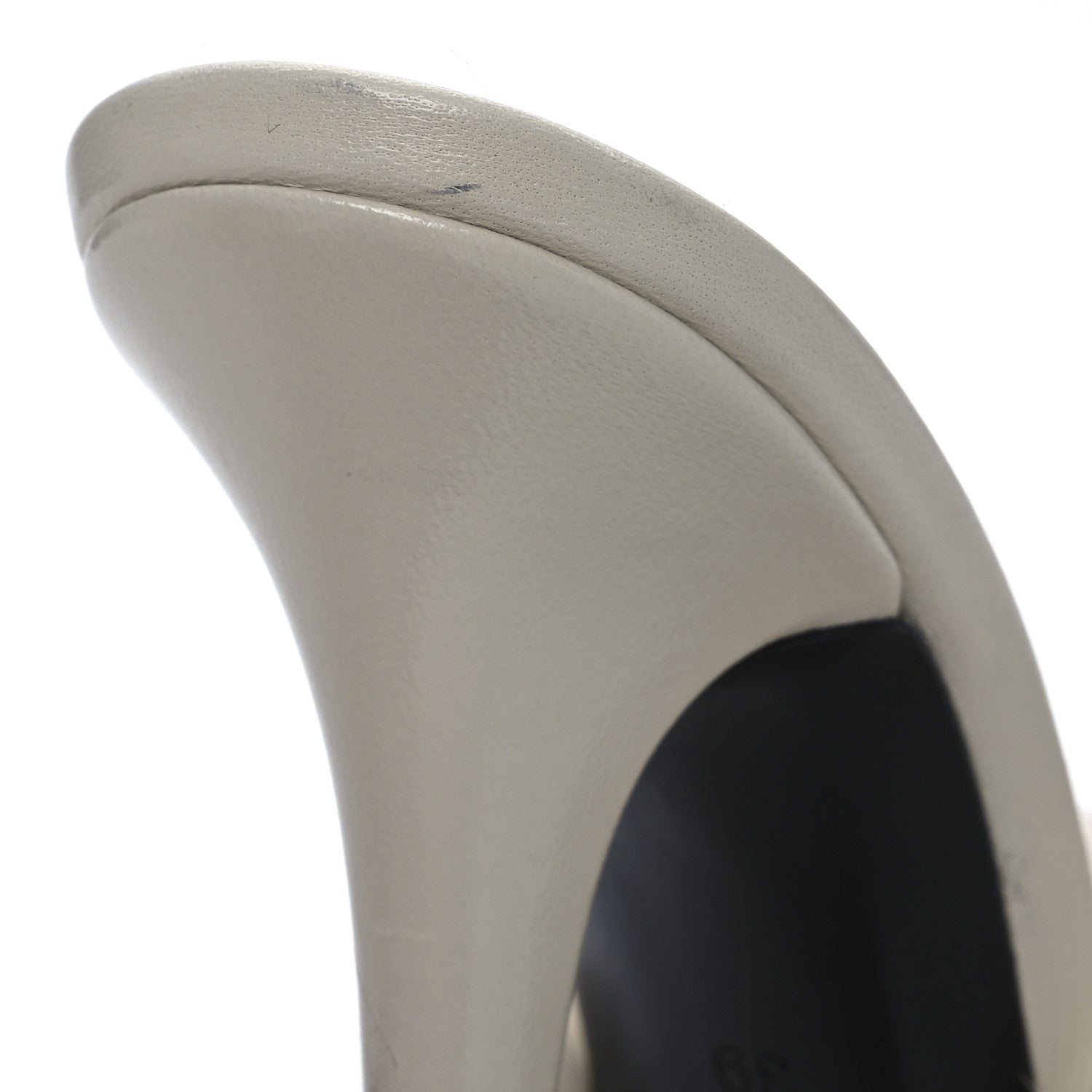 Saint Laurent Mink Calfskin Roy Mule Sandals 39 Cream 21 of 23