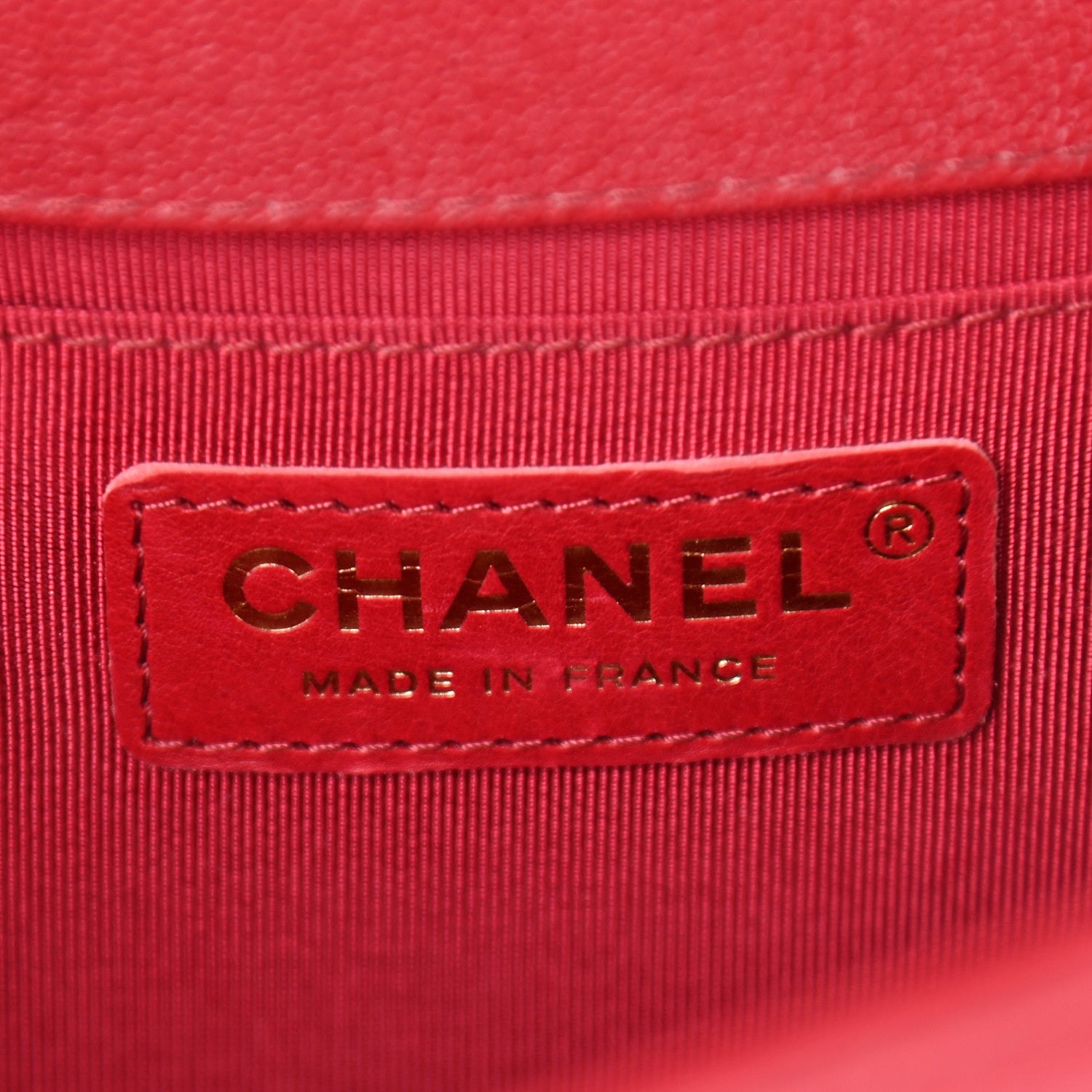 Chanel Caviar Chevron Quilted Medium Boy Flap Red 8 of 11