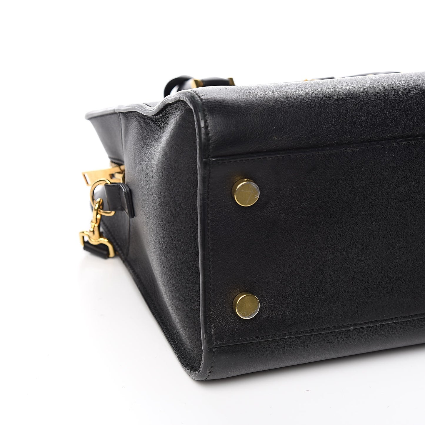 Smooth Calfskin Small Monogram Cabas Black