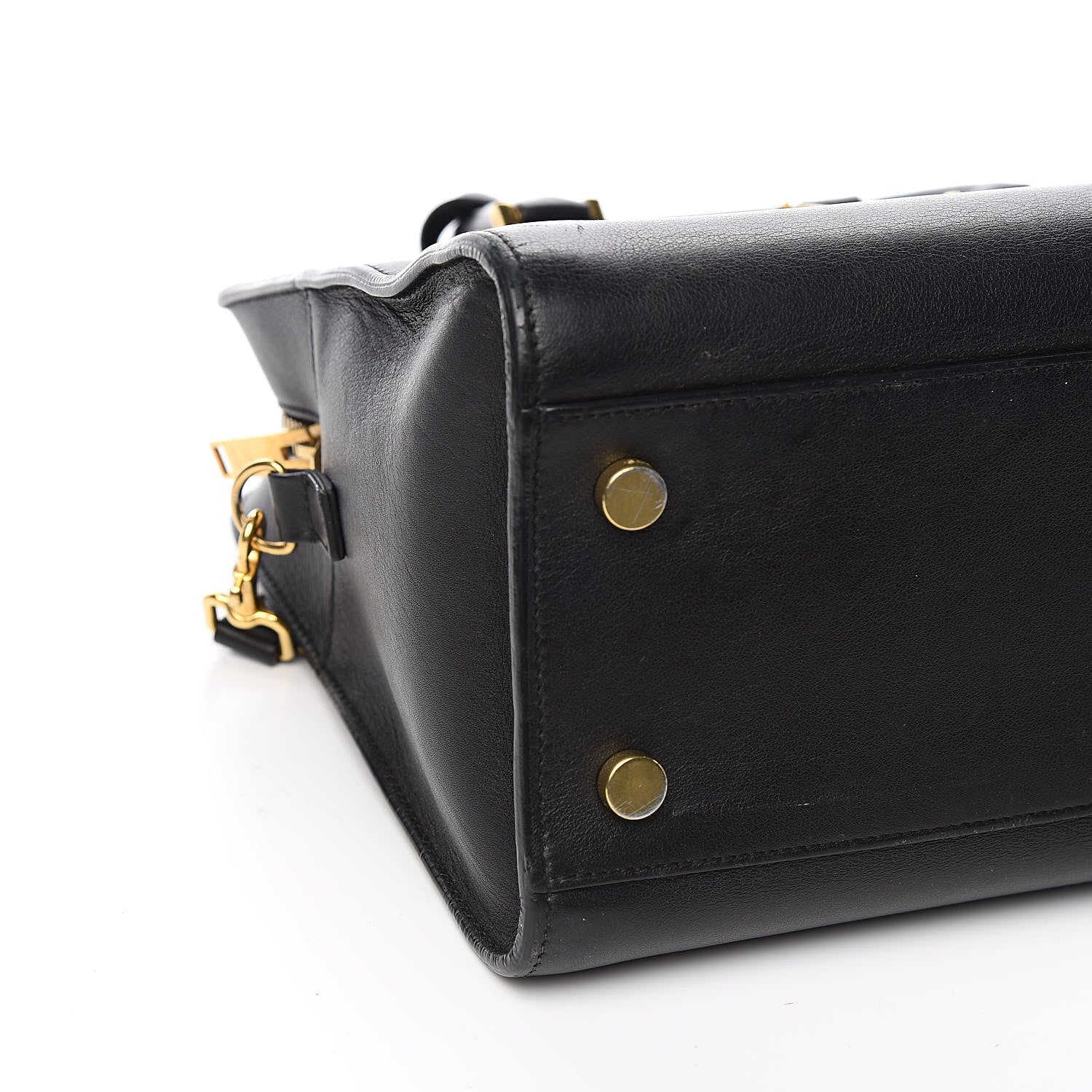Saint Laurent Smooth Calfskin Small Monogram Cabas Black 10 of 13