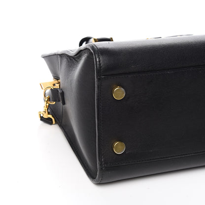 Saint Laurent Smooth Calfskin Small Monogram Cabas Black 10 of 13