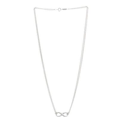 Tiffany Sterling Silver Infinity Pendant Necklace 3 of 4