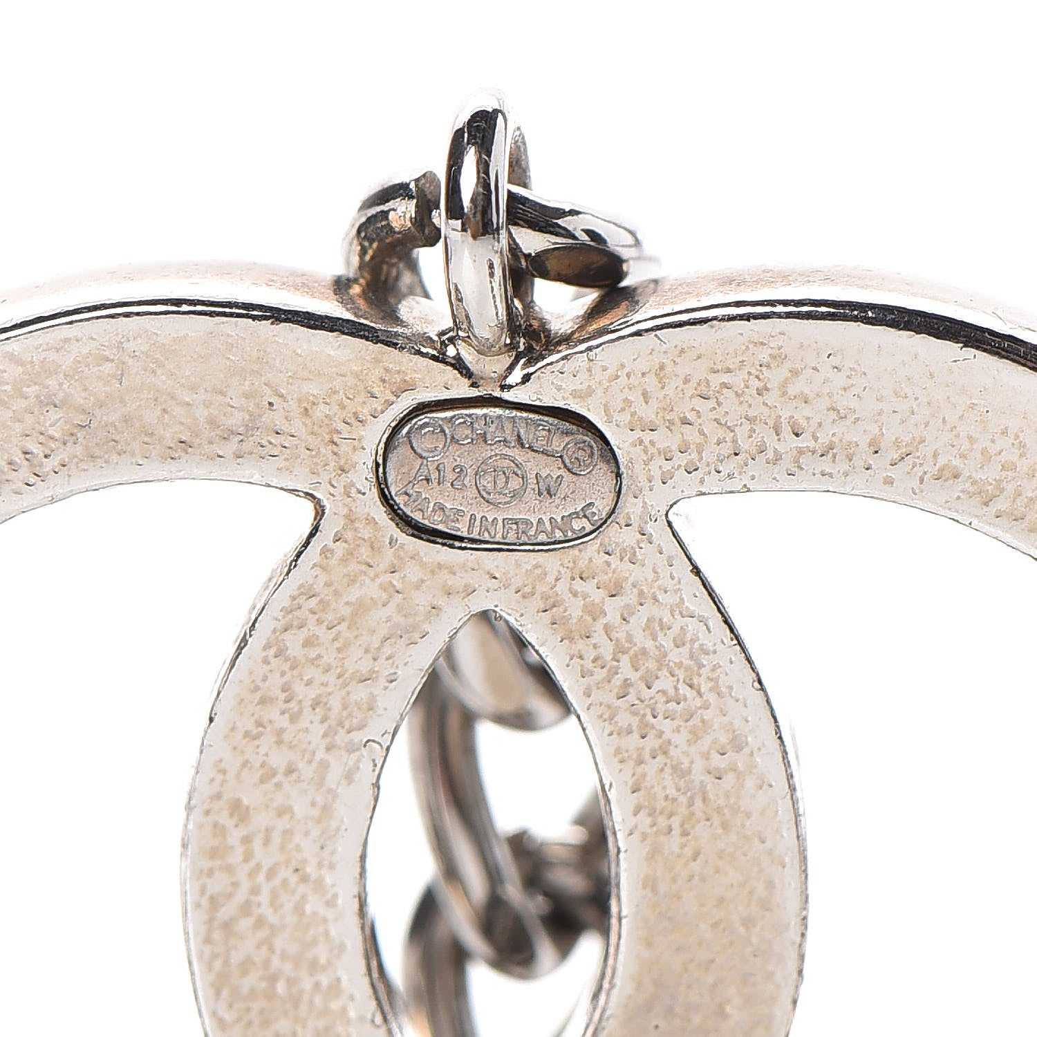 Chanel Enamel CC Chain Logo Belt Silver Black 5 of 5