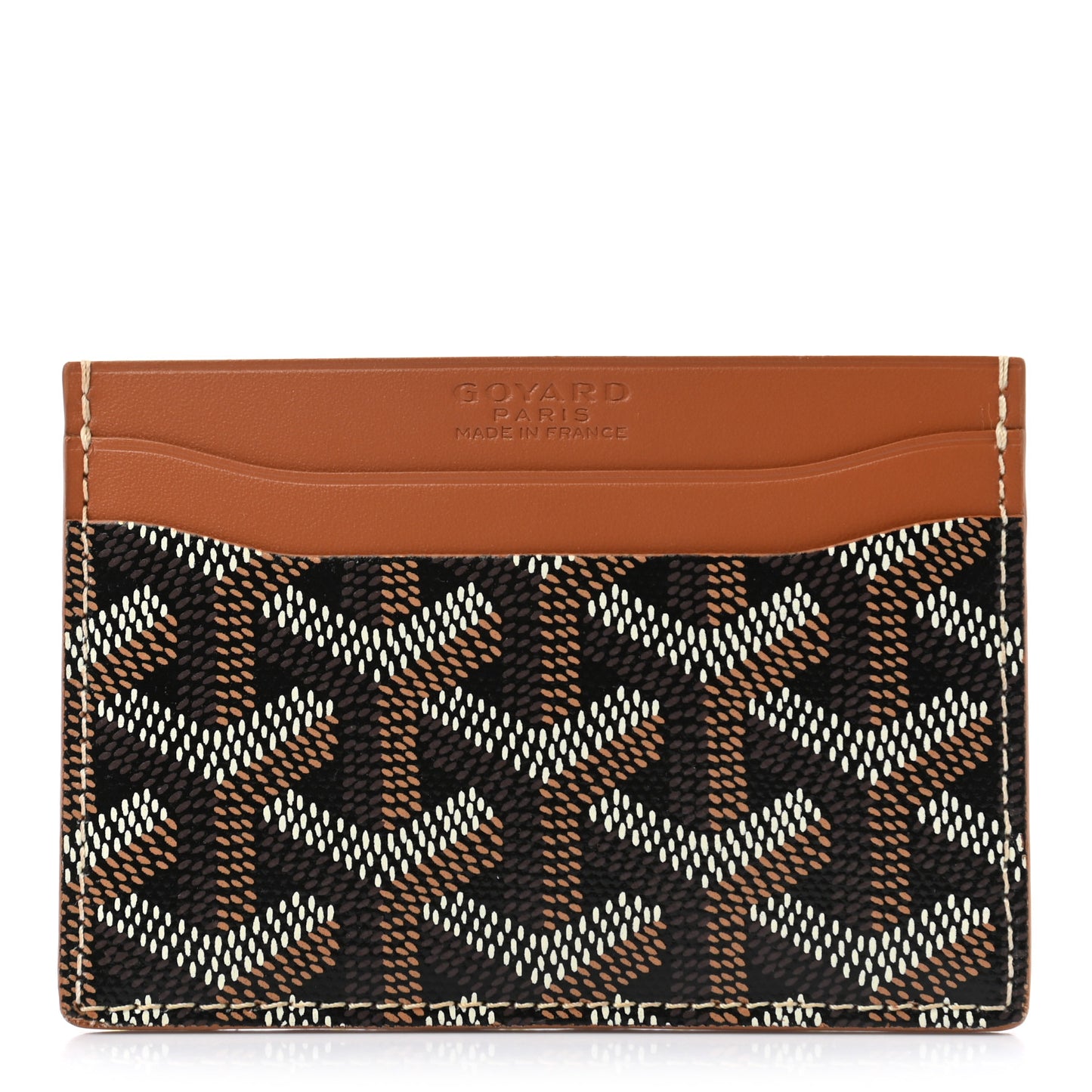 Goyardine Saint Sulpice Card Holder Black Gold