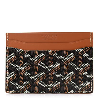 Goyard Goyardine Saint Sulpice Card Holder Black Gold 1 of 6